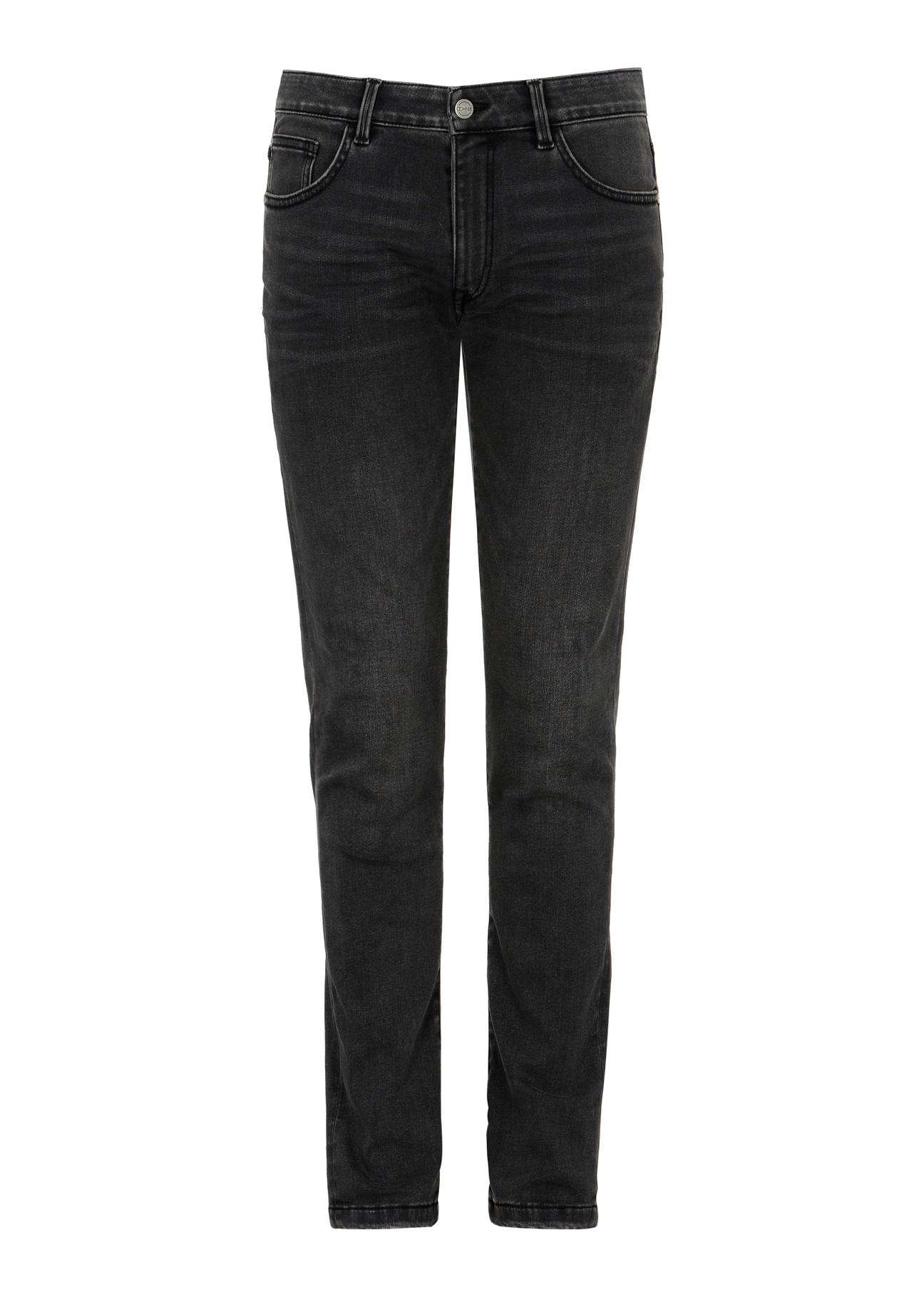 Czarne spodnie jeansowe męskie JEAMT-0020-99(Z23)