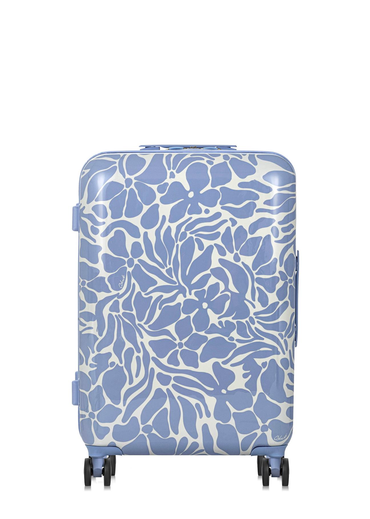 Medium suitcase in MONOI pattern WALAB-0068-61-24(W24)-01