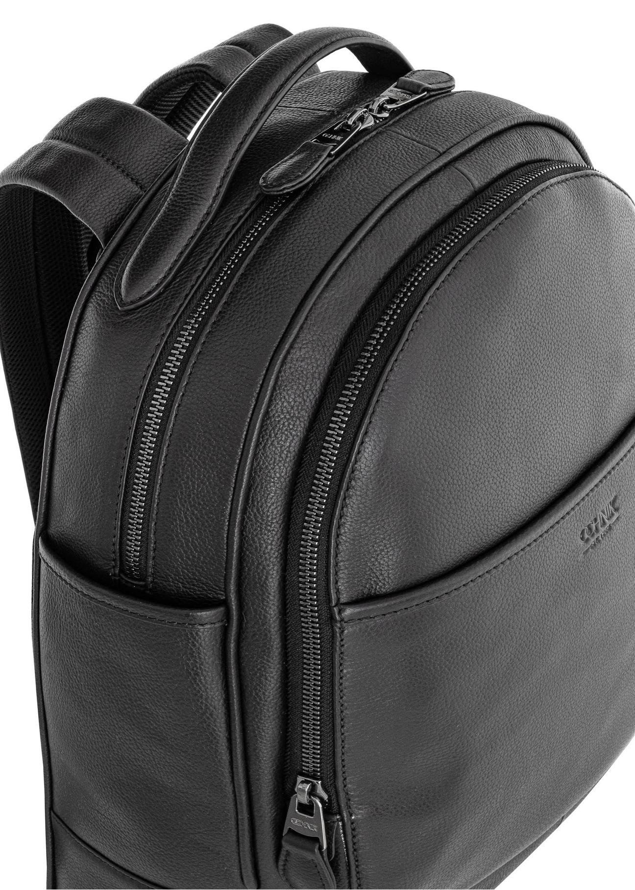 Men's leather backpack with embossing PLCMS-0017C-99(Z24)-07