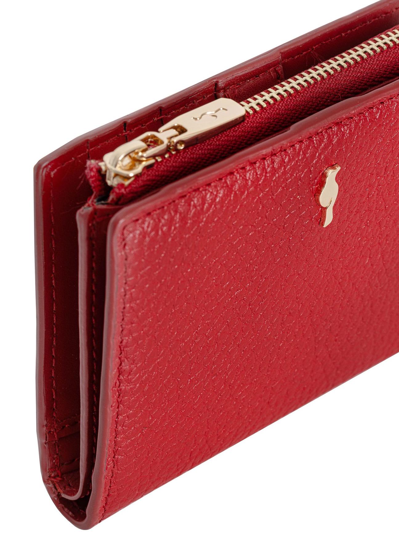 Small red women's wallet PORES-0842E-41(Z24)-07