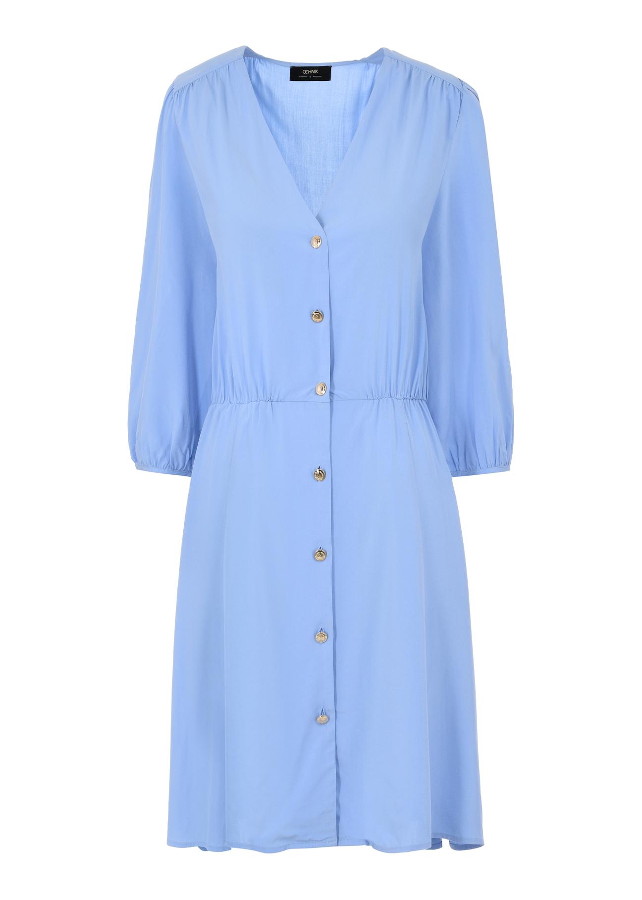 Błękitna przewiewna sukienka SUKDT-0186-61(W24)
