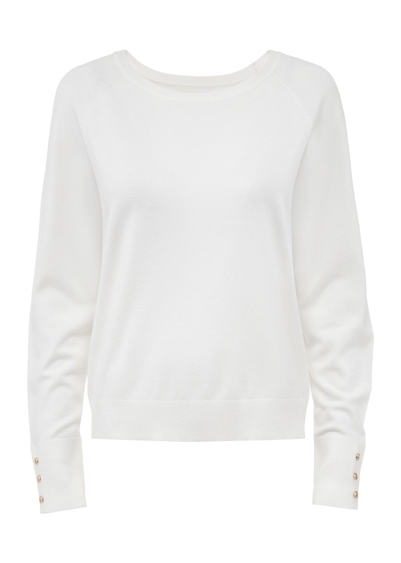 Cream women's sweater SWEDT-0211-12(Z24)-03