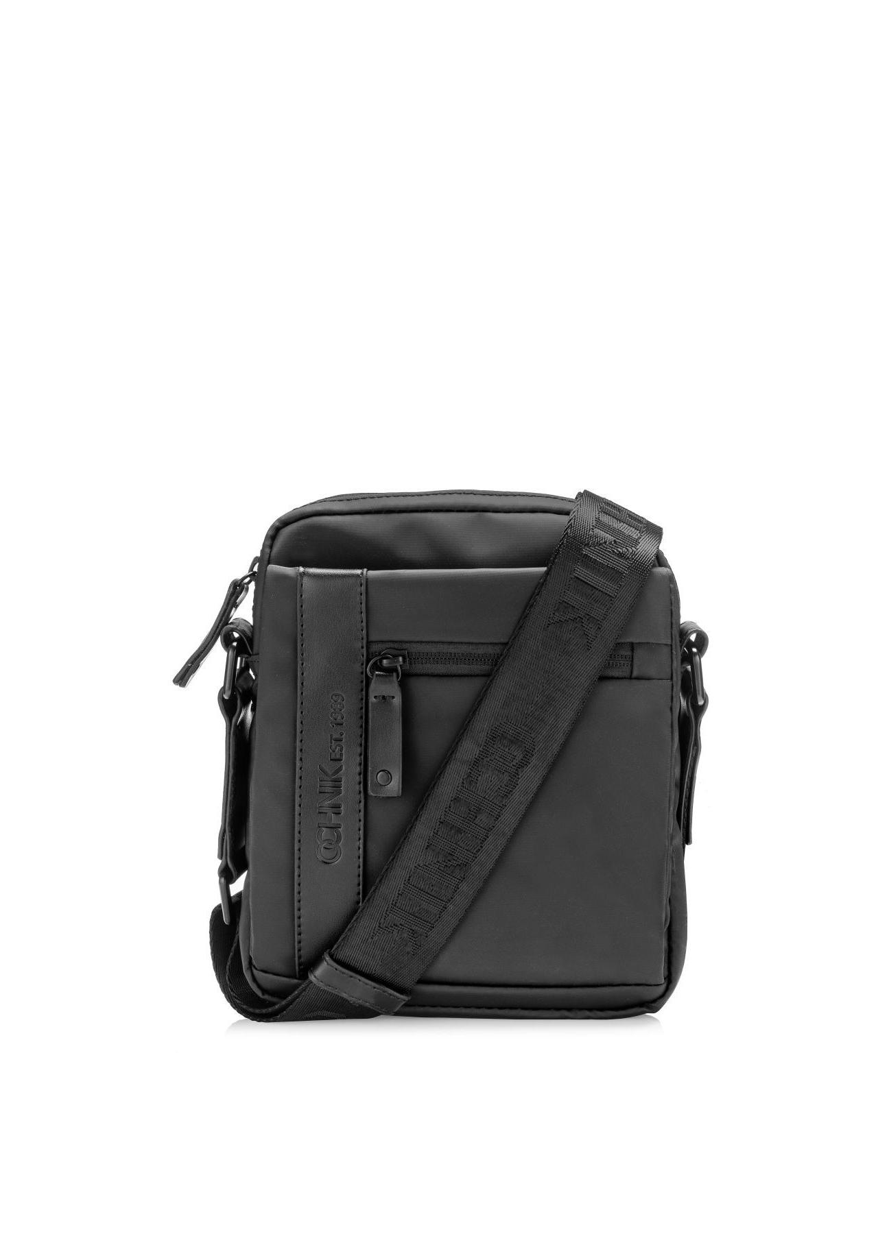 Black men's bag with pocket TORMN-0204B-99(Z24)-01