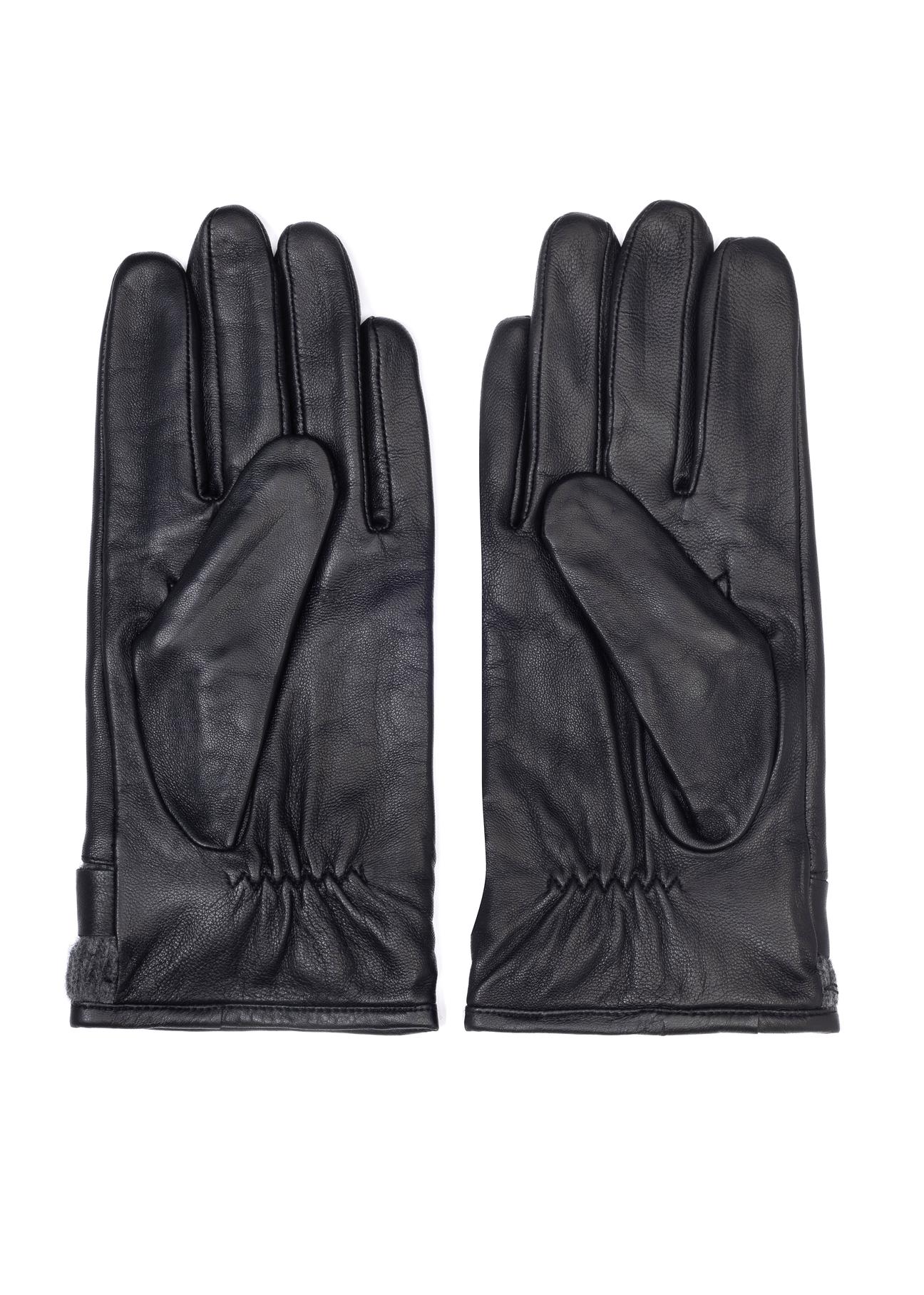 Men's leather gloves REKMS-0005-99(Z24)