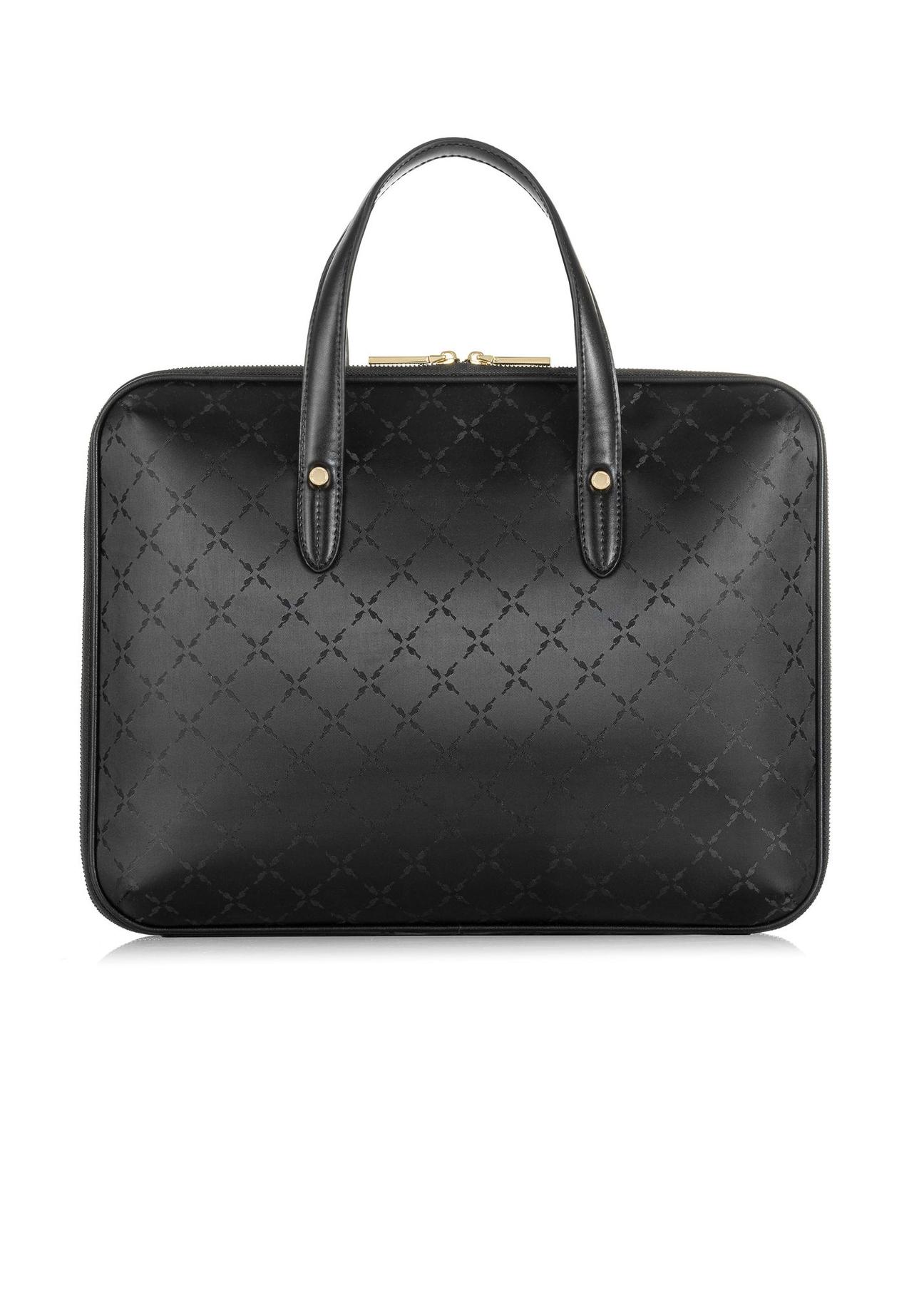 Black women's laptop bag TOREN-0258A-99(Z24)-04