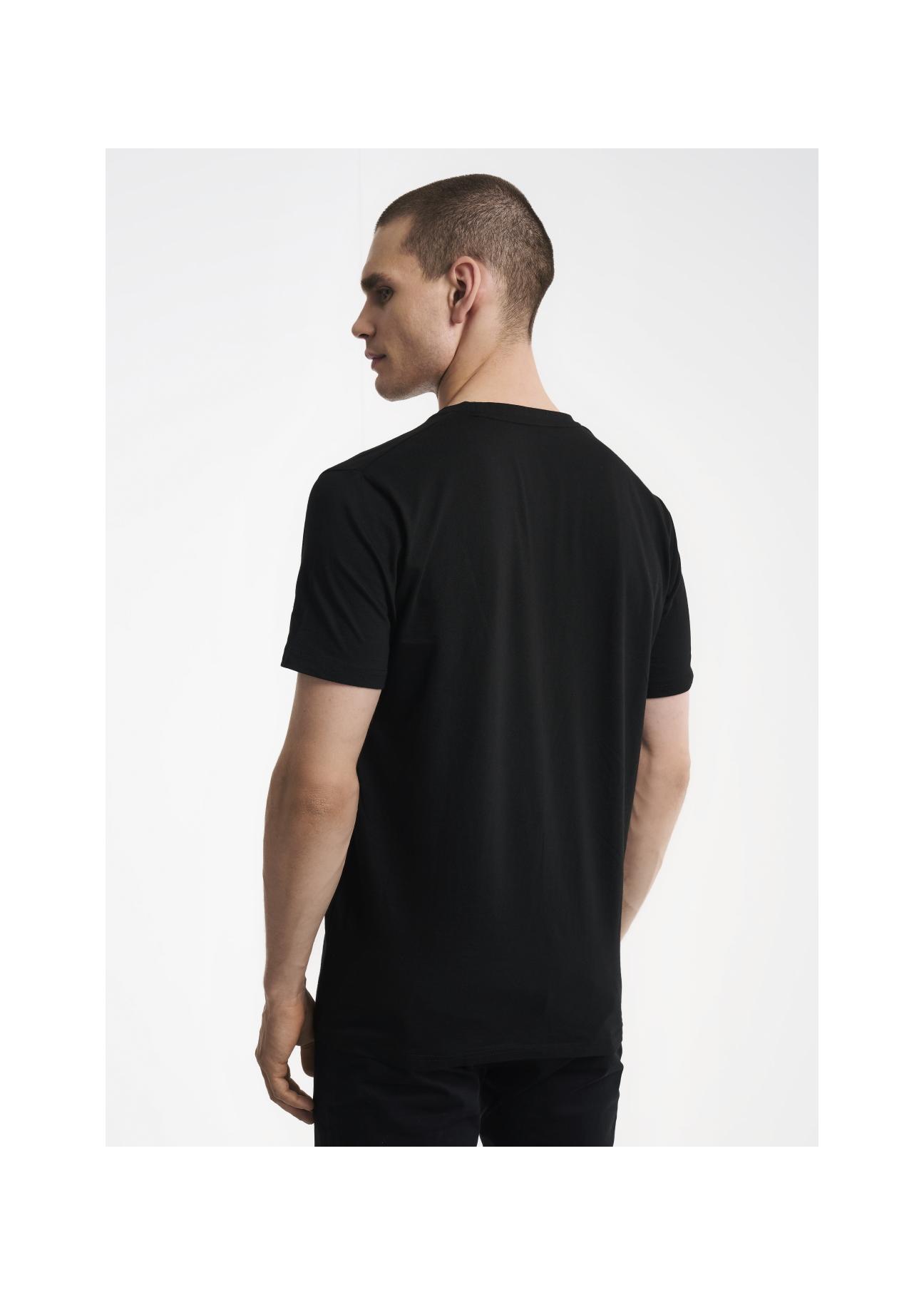 Czarny T-shirt męski TOP GUN TSHMT-0084-99(Z23)-03