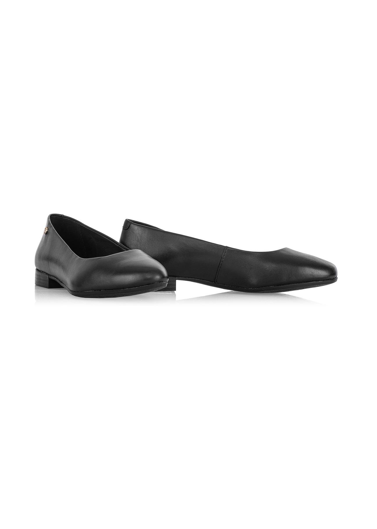 Leather black ballet flats BUTYD-1049A-99(Z24)-02