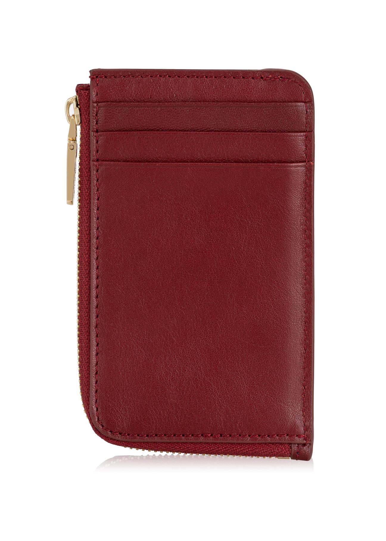 Czerwony portfel skórzany damski PORES-0866-40(Z23)