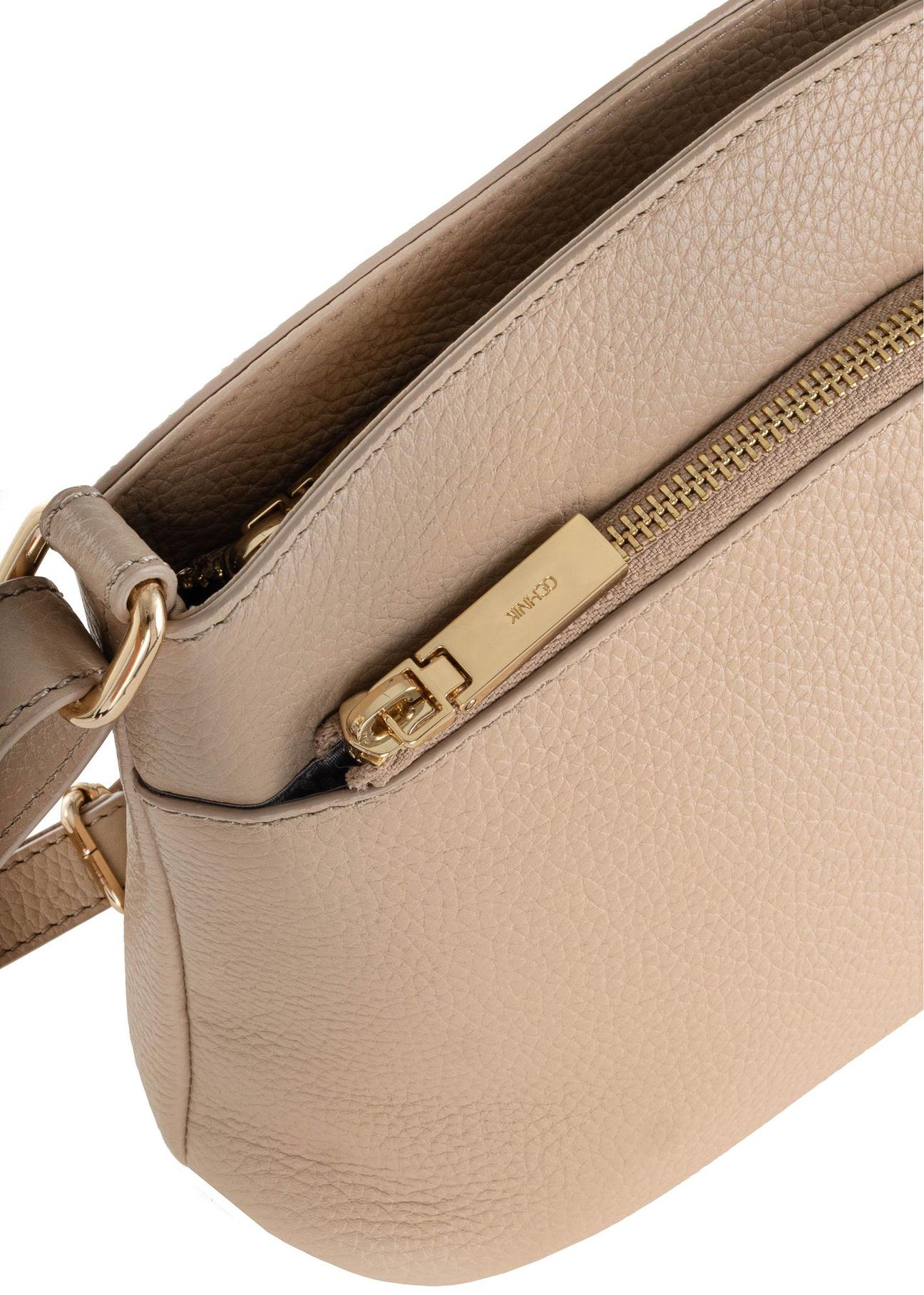 Beige leather women's bag TORES-0955-81(Z24)-06