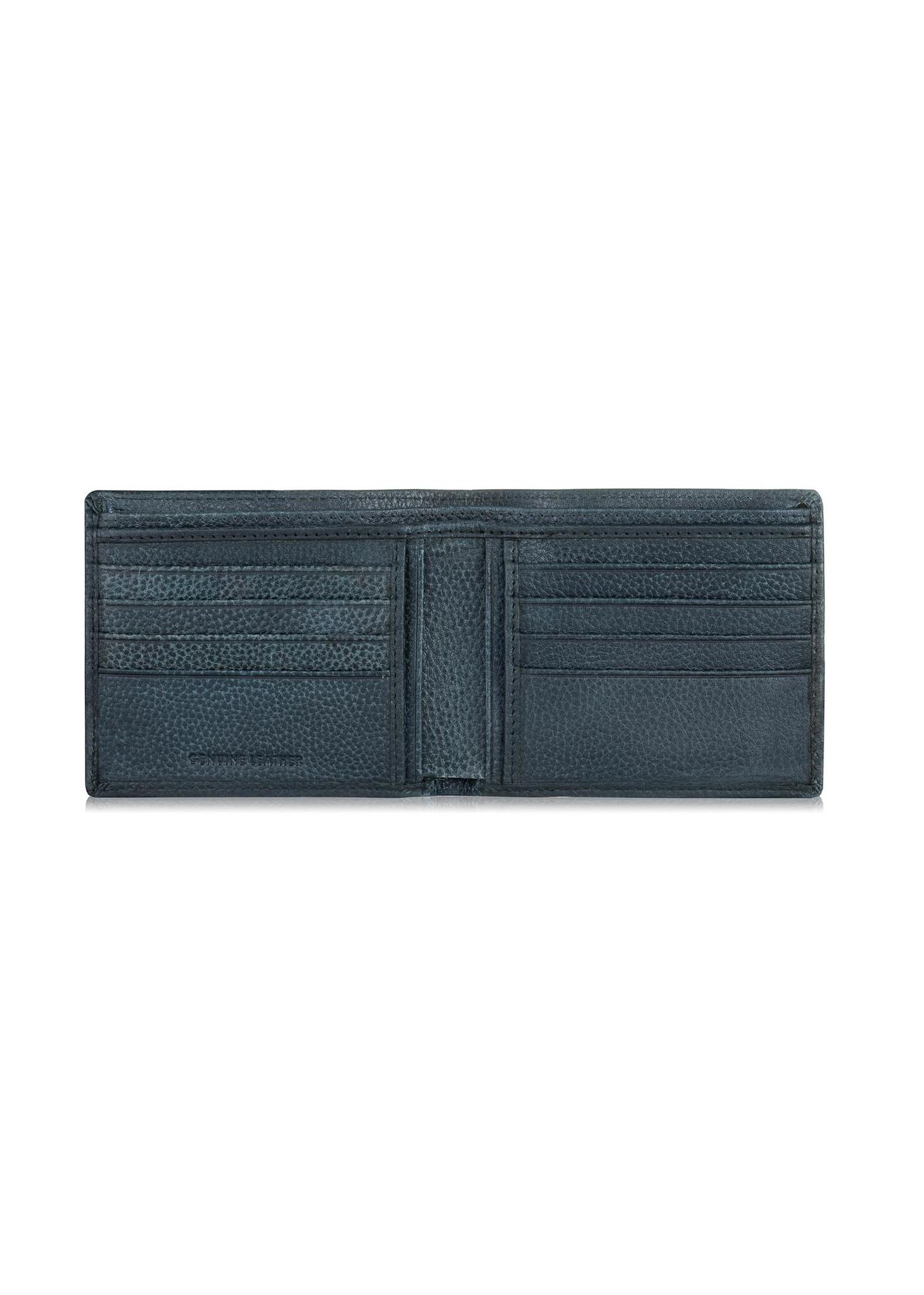 Granatowy skórzany portfel męski PORMS-0520-69(W23)