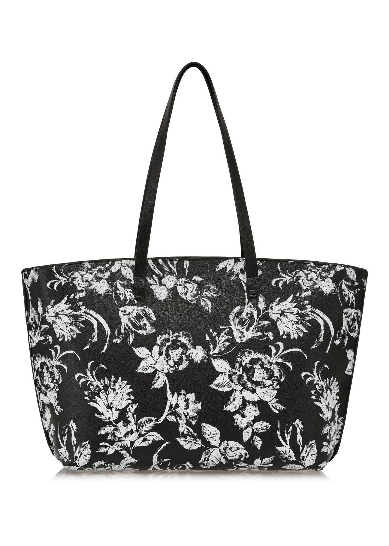 Classic women's handbag with print TOREC-0958-98(Z24)-04