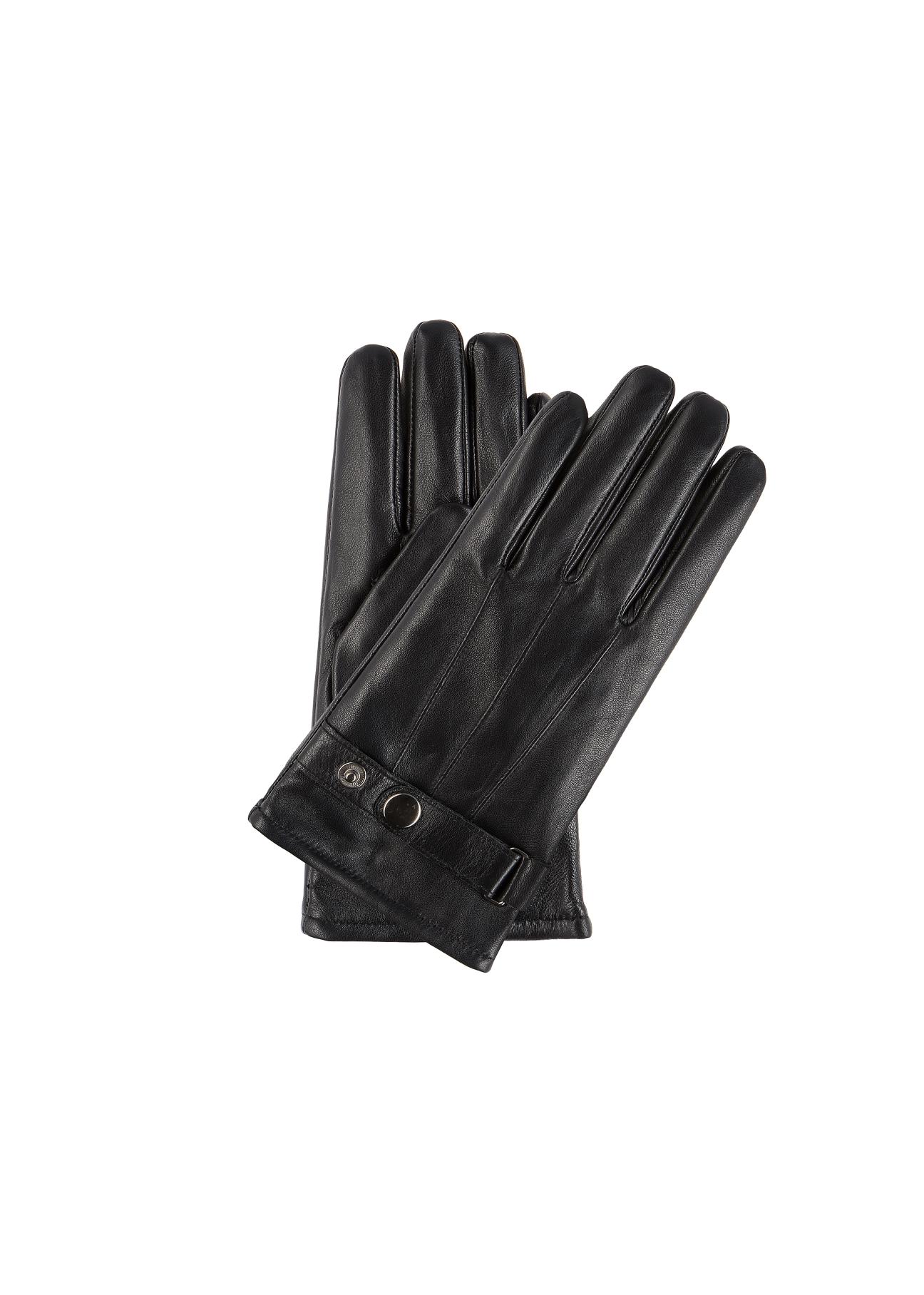 Skórzane rękawiczki męskie z regulacją REKMS-0022-99(Z23)