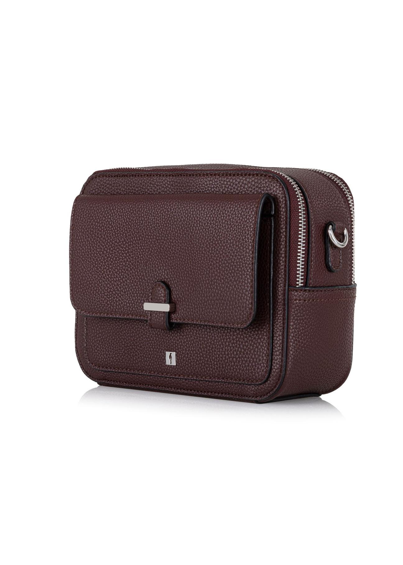 Burgundy two-compartment shoulder bag TOREC-0405B-49(Z24)-02