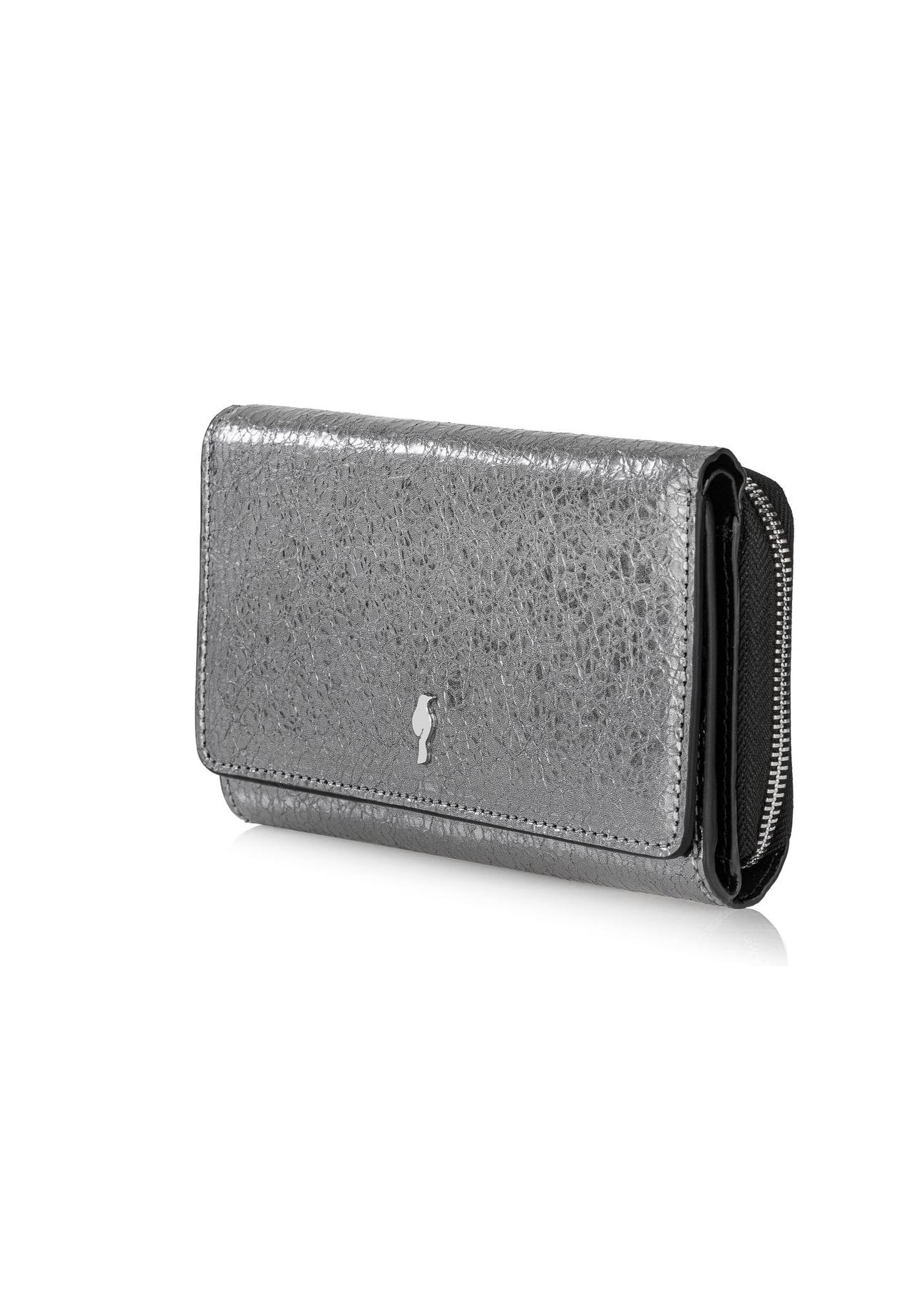 Silver leather women's wallet PORES-0933-95(Z24)-02