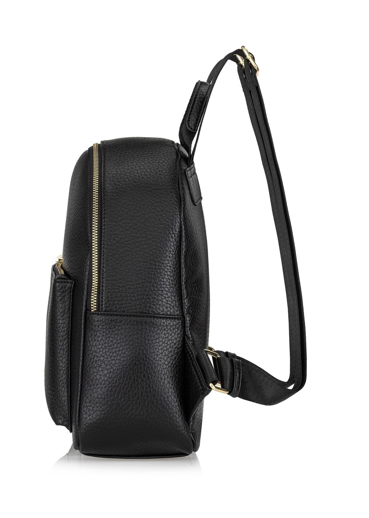 Small black women's backpack TOREC-0996-99(Z24)-03