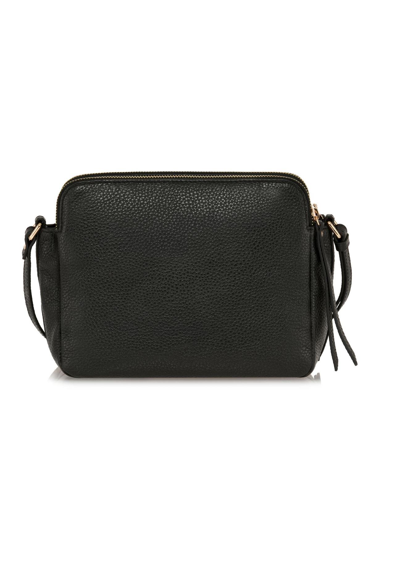 Women's black leather bag TORES-1056-99(Z24-04