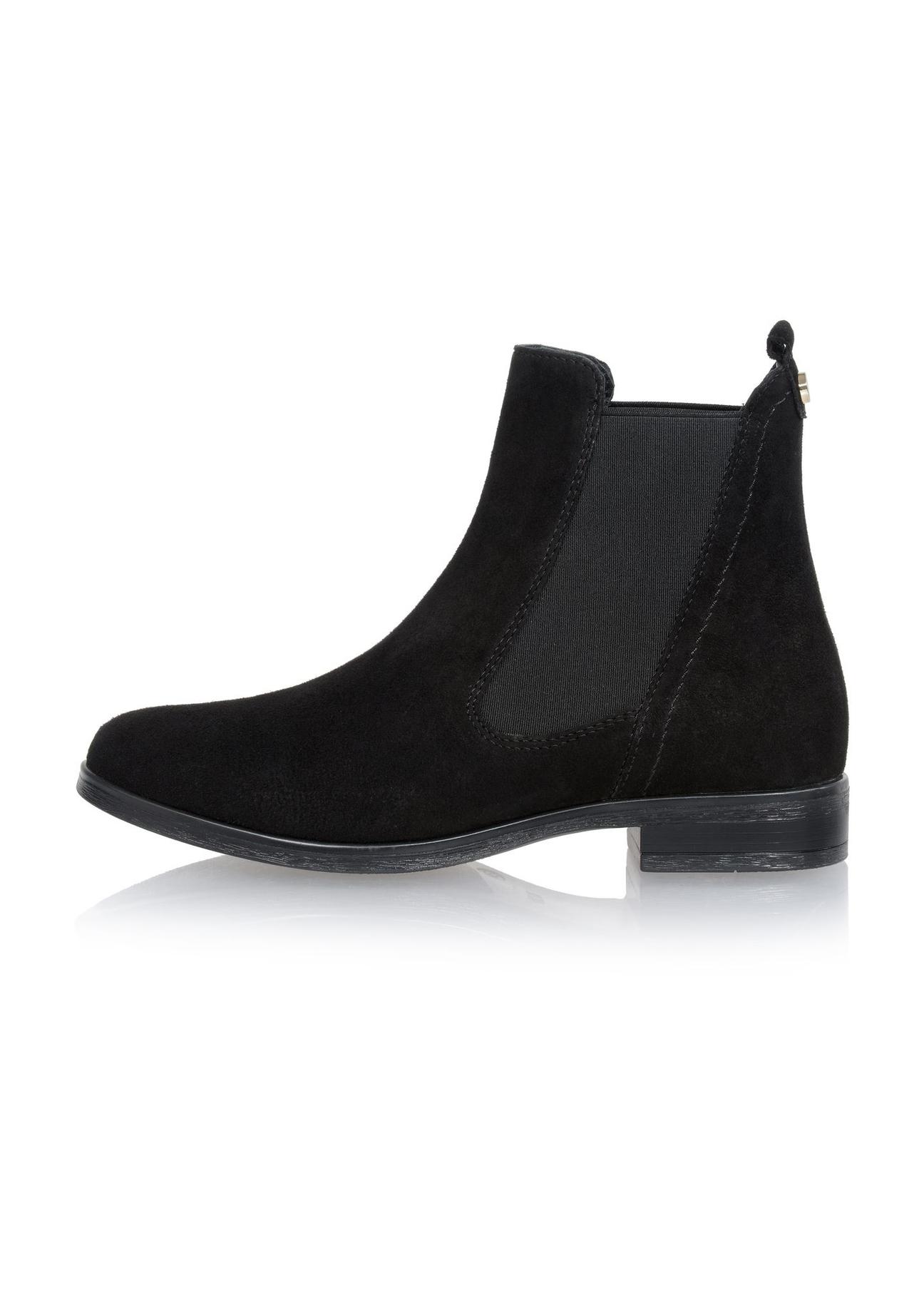 Women's suede black leather boots BUTYD-1009-98(Z24)