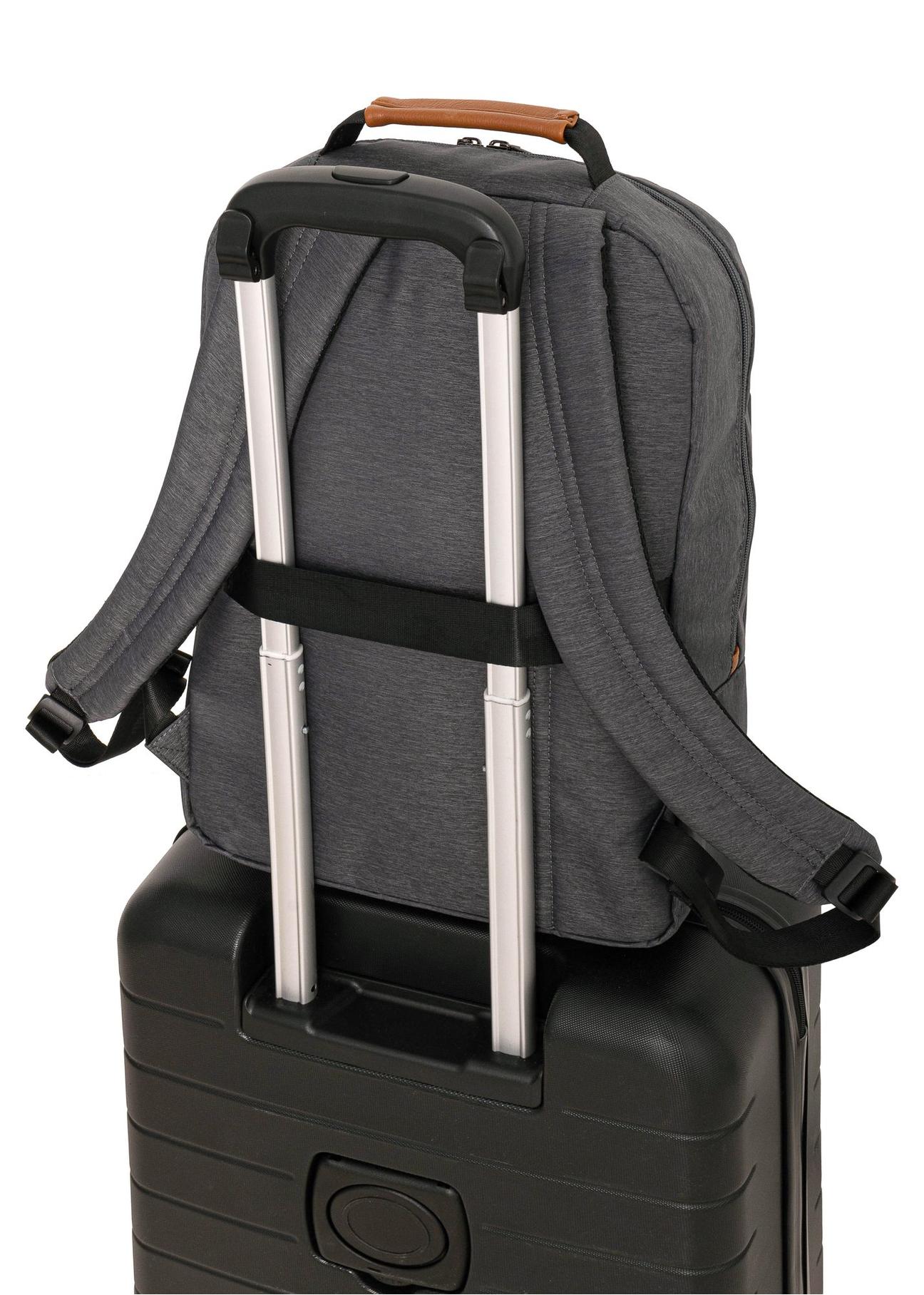 Gray men's backpack TORMN-0321-91(W24)-04