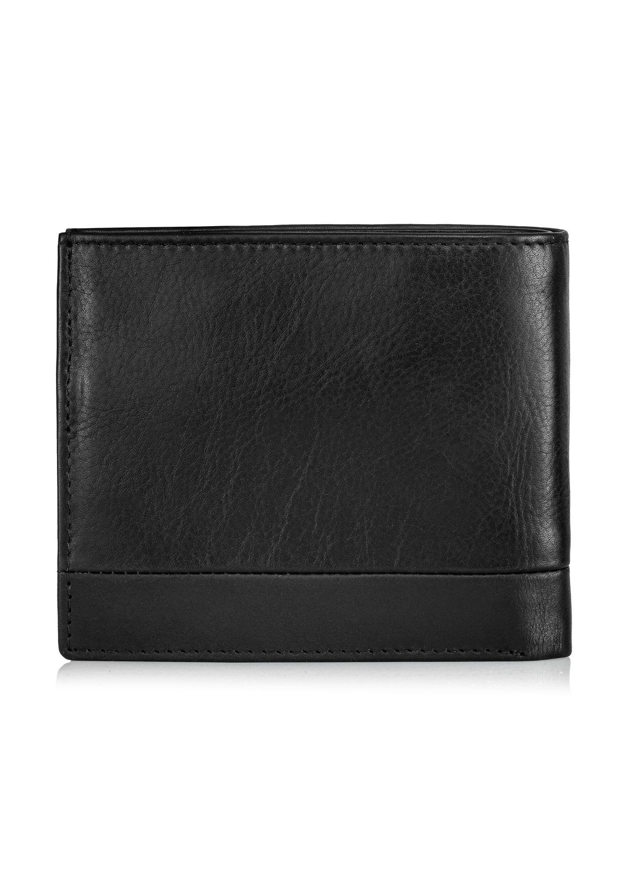 Black men's wallet without clasp PORMS-0624-99(Z24)-03