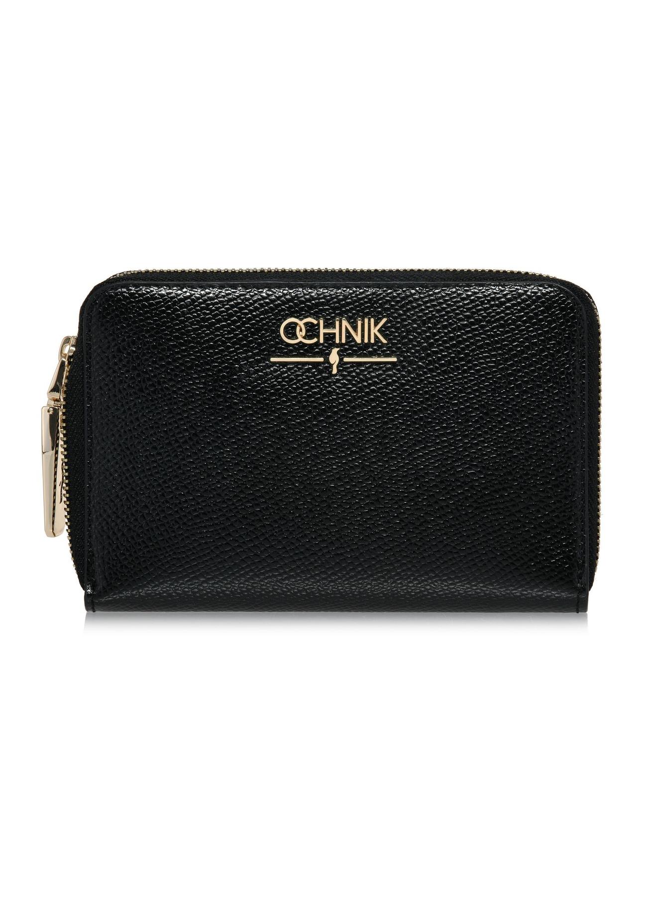 Black medium leather women's wallet PORES-0931-99(Z24)