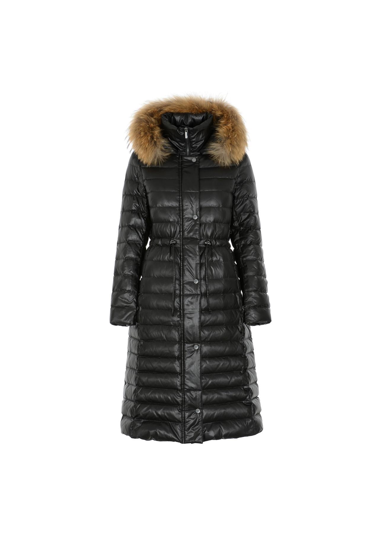 Ciepła kurtka damska w kolorze czarnym KURDT-0253-99(Z21)