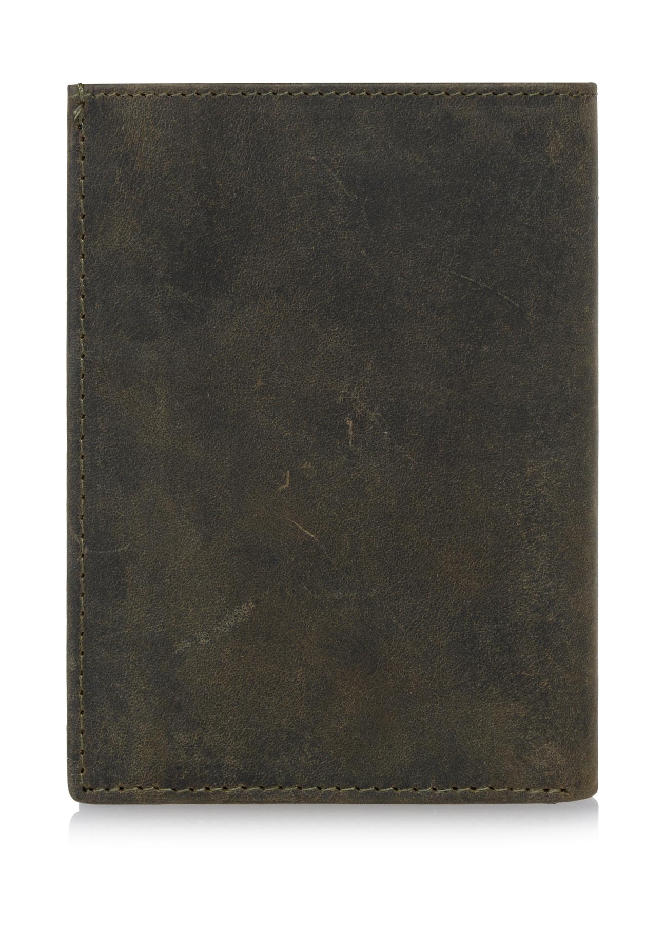 Skórzany portfel męski khaki PORMS-0545-54(W23)