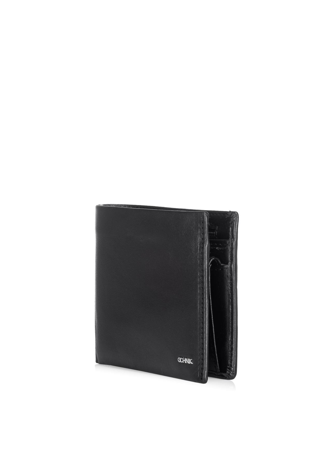 Czarny skórzany portfel męski PORMS-0408A-99(Z23)