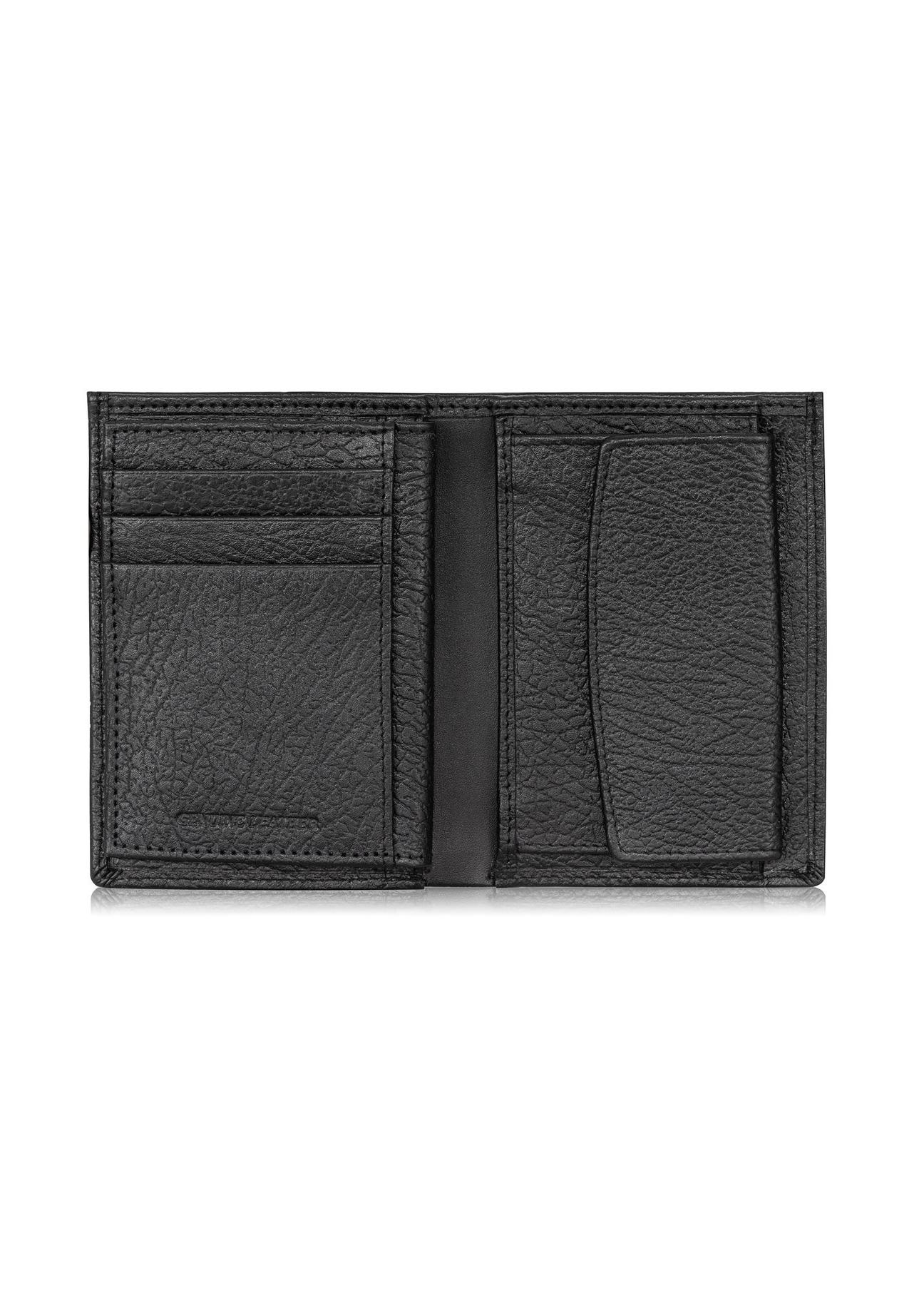 Skórzany groszkowany portfel męski PORMS-0534-99(W24)