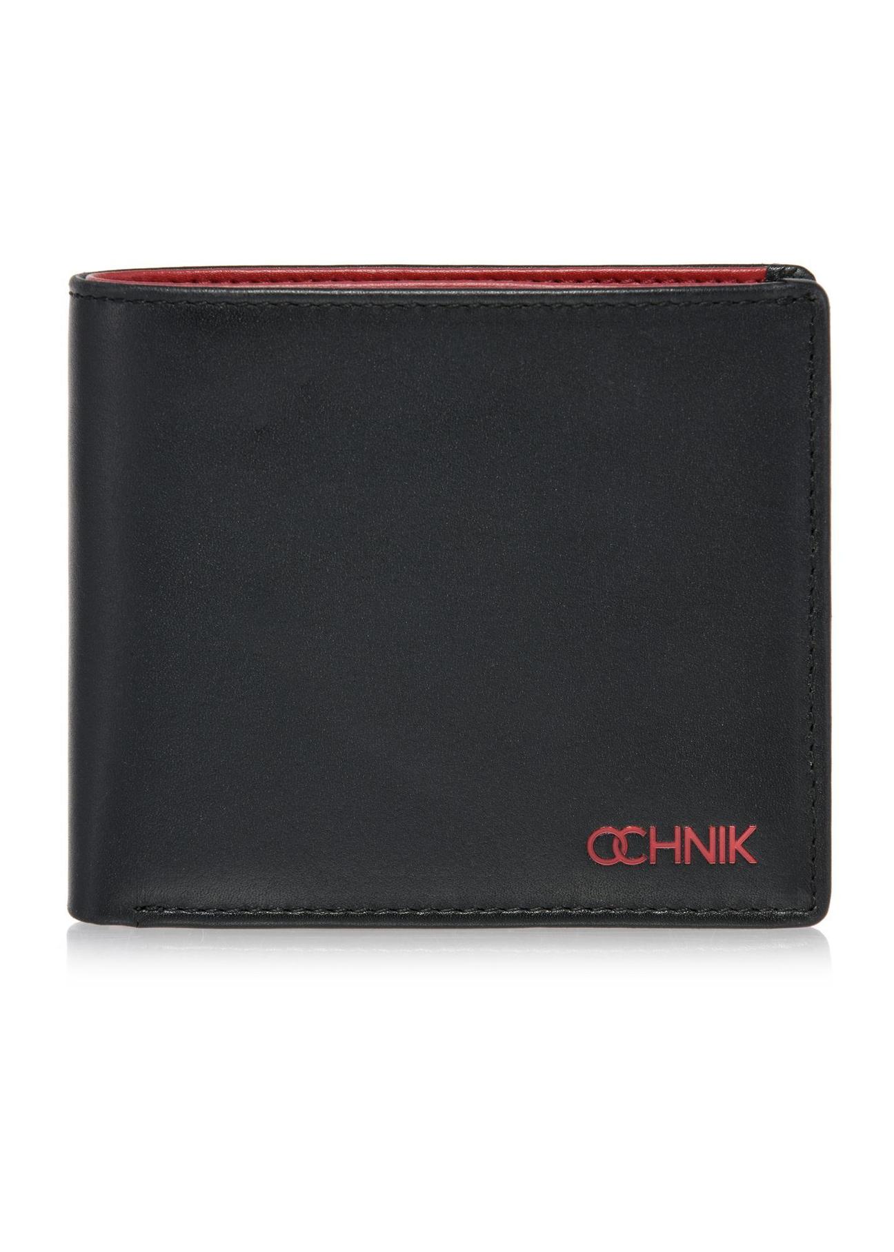 Black men's leather wallet PORMS-0628-98(Z24)-01