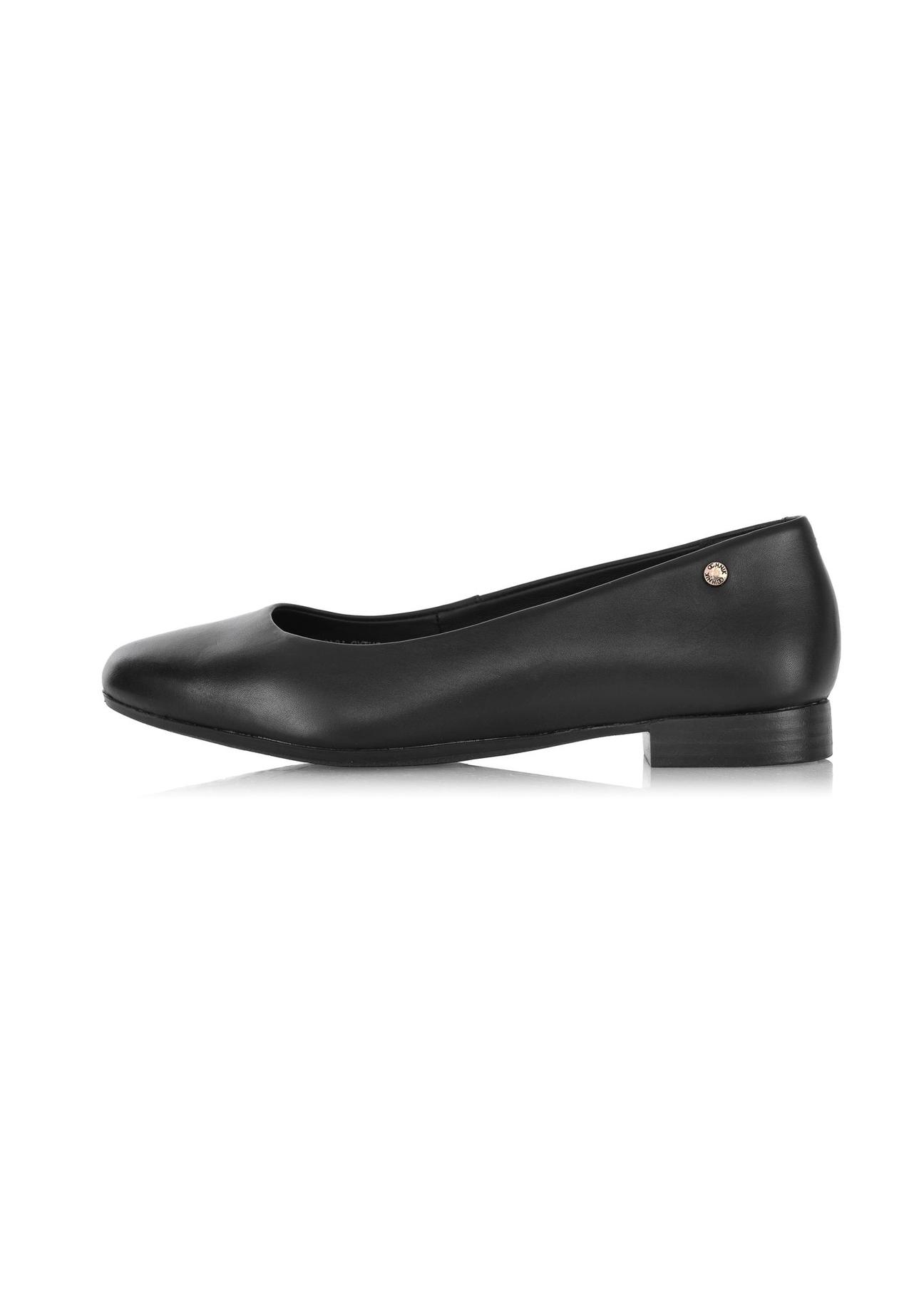 Leather black ballet flats BUTYD-1049A-99(Z24)-03