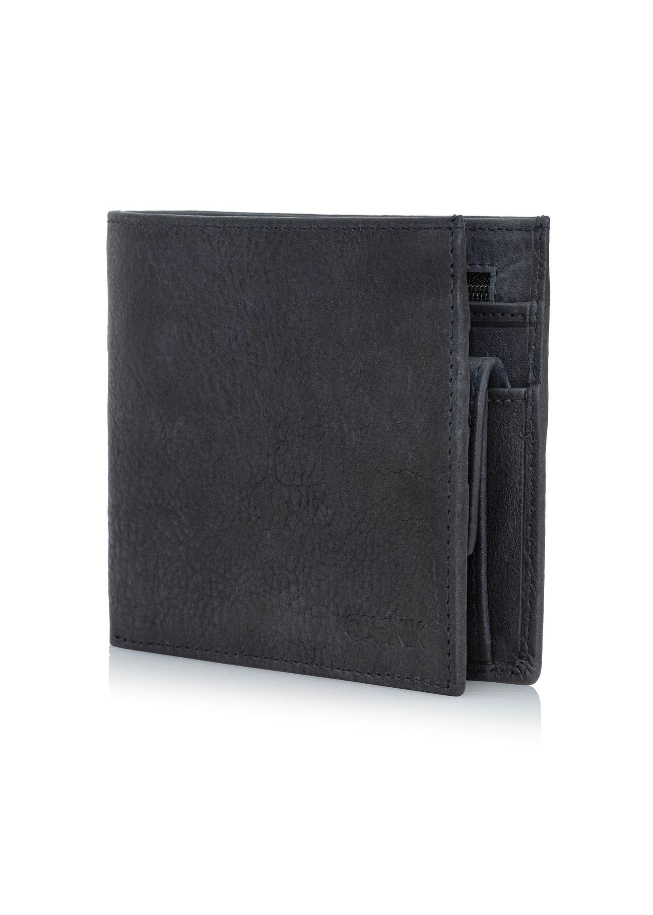 Men's classic black wallet without clasp PORMS-0206-69(Z24)-02