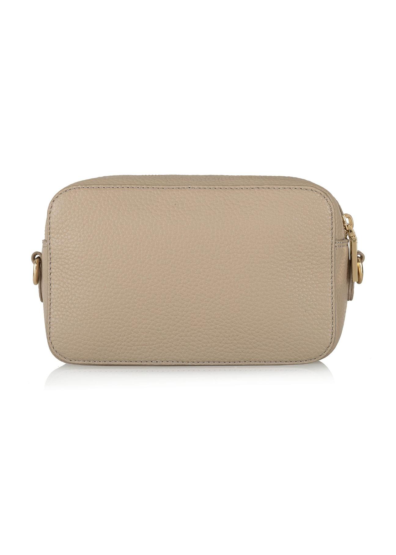 Small beige leather women's handbag TORES-1036-81(Z24)-05