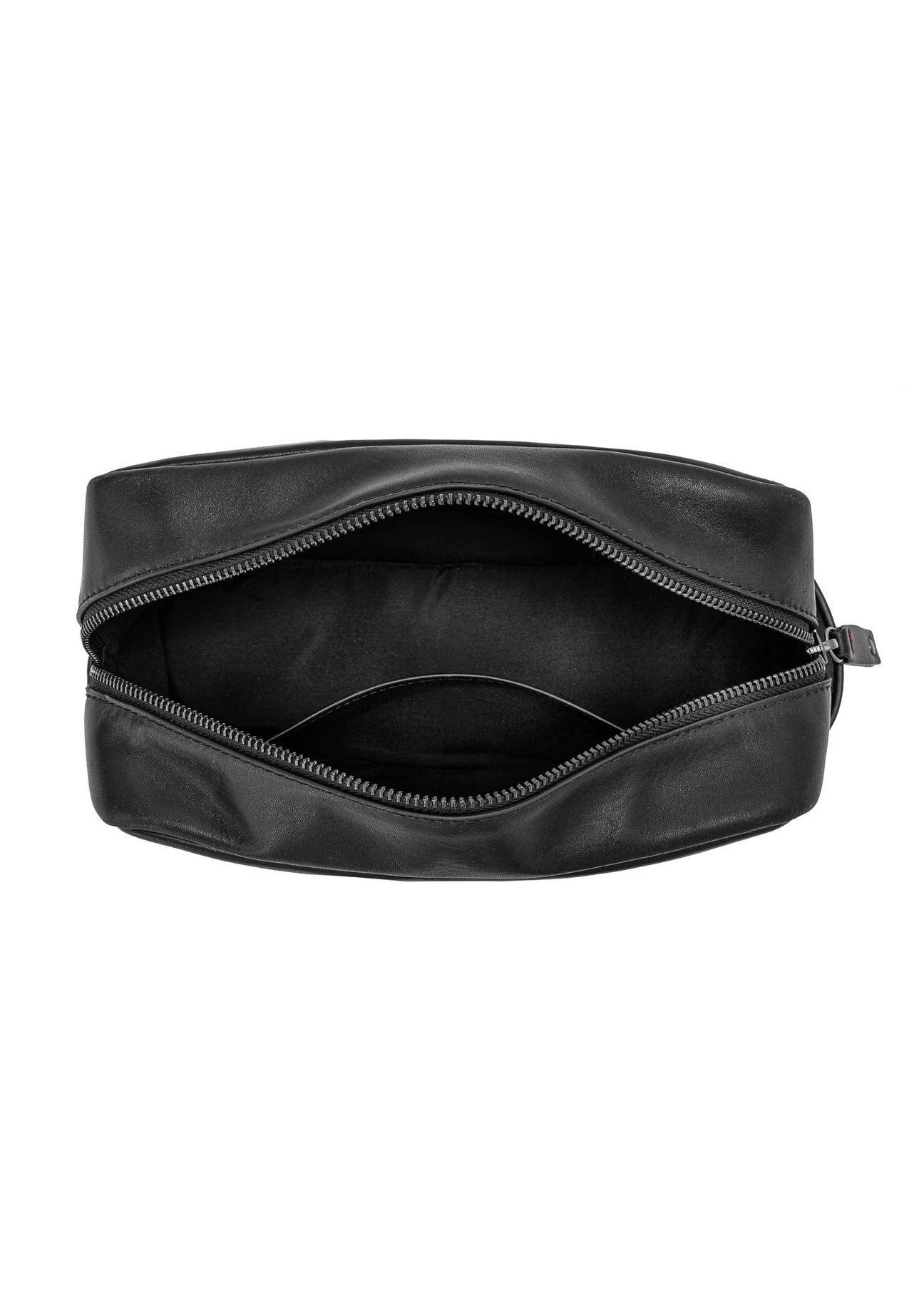 Black leather men's cosmetic bag TORMS-0443-99(Z24)