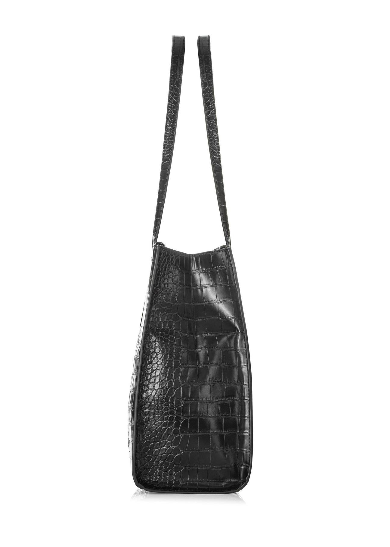 Black croco women's handbag TOREC-0963-97(Z24) pic. 6