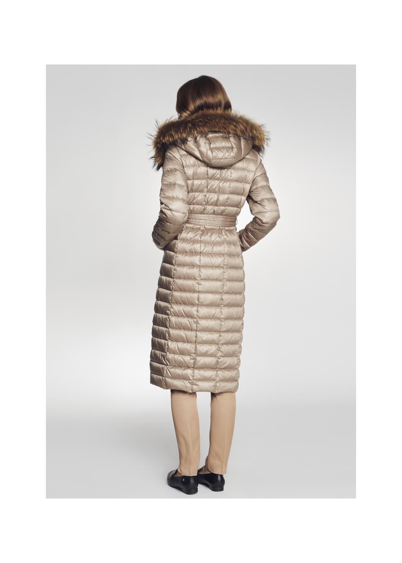 Długa pikowana kurtka damska na jesień KURDT-0006-82(Z21)