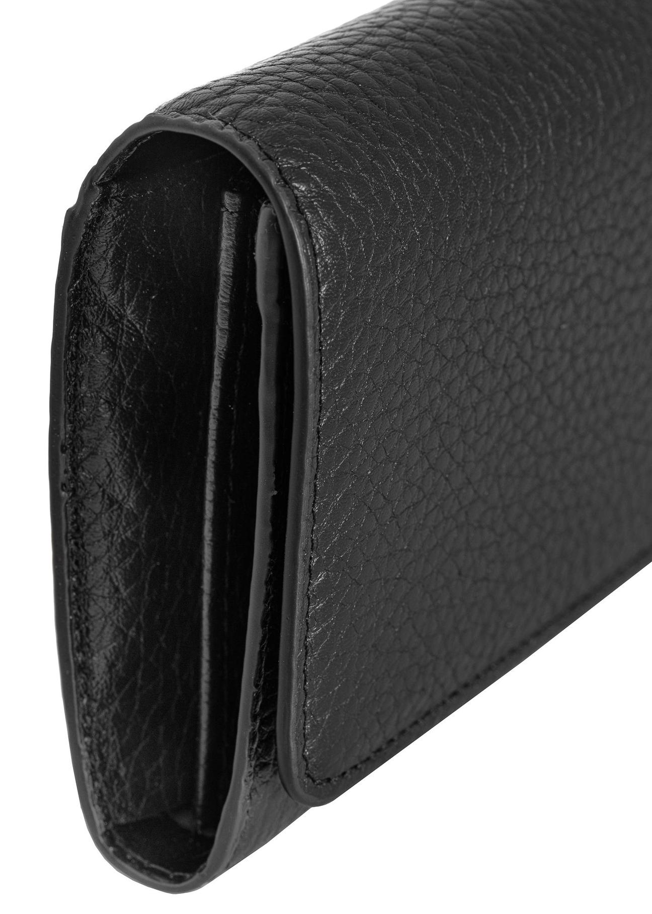 Large black leather women's wallet PORES-0893E-99(Z24)-05