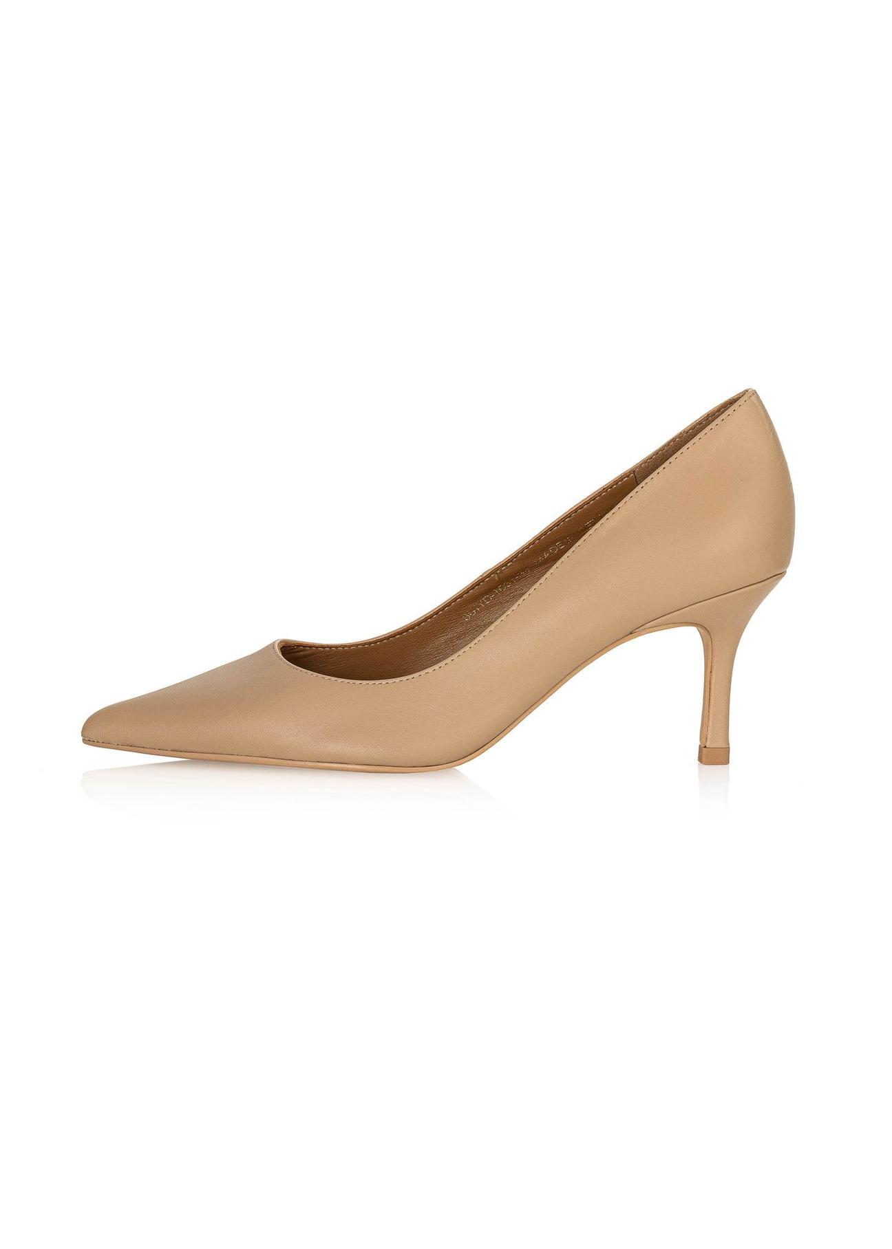 Beige leather pumps BUTYD-1031-99(Z24)