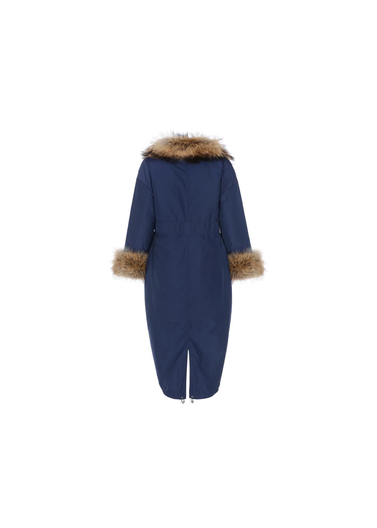 Ciepła kurtka damska o wydłużonej formie KURDT-0155-69(Z21)