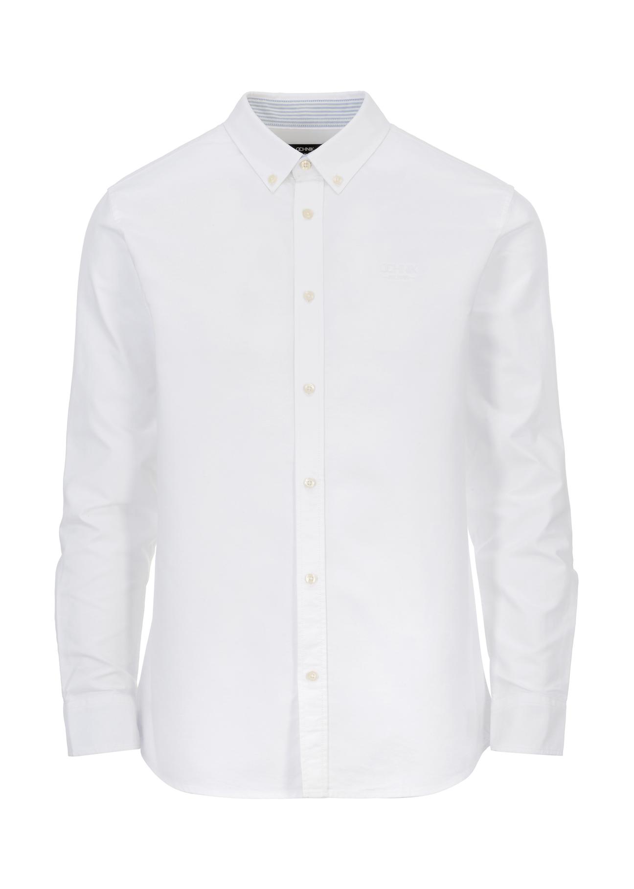 Klasyczna biała koszula męska KOSMT-0305-11(W23)