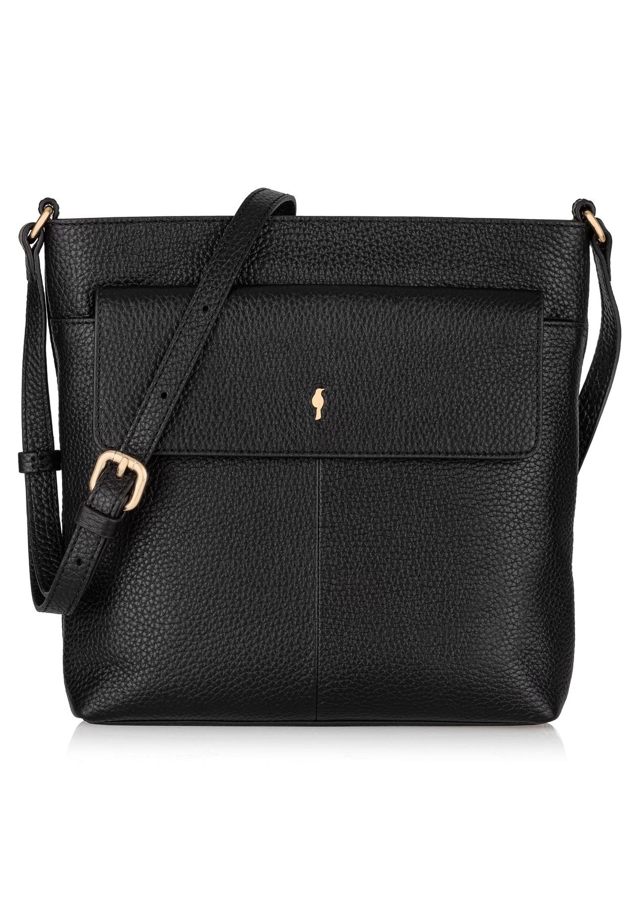 Black leather shoulder bag TORES-1032-99(Z24)-03