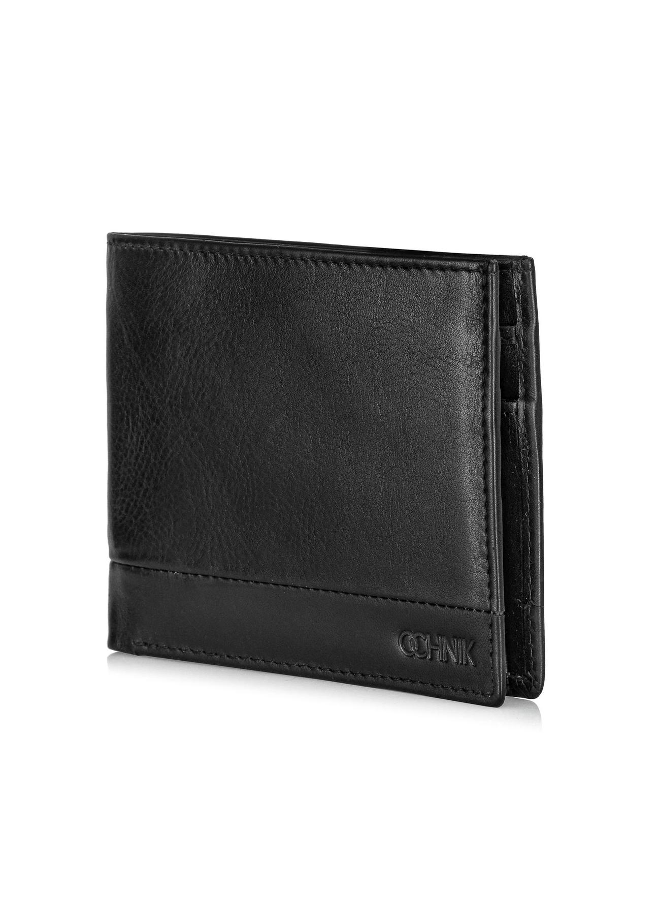 Black men's wallet without clasp PORMS-0624-99(Z24)-02