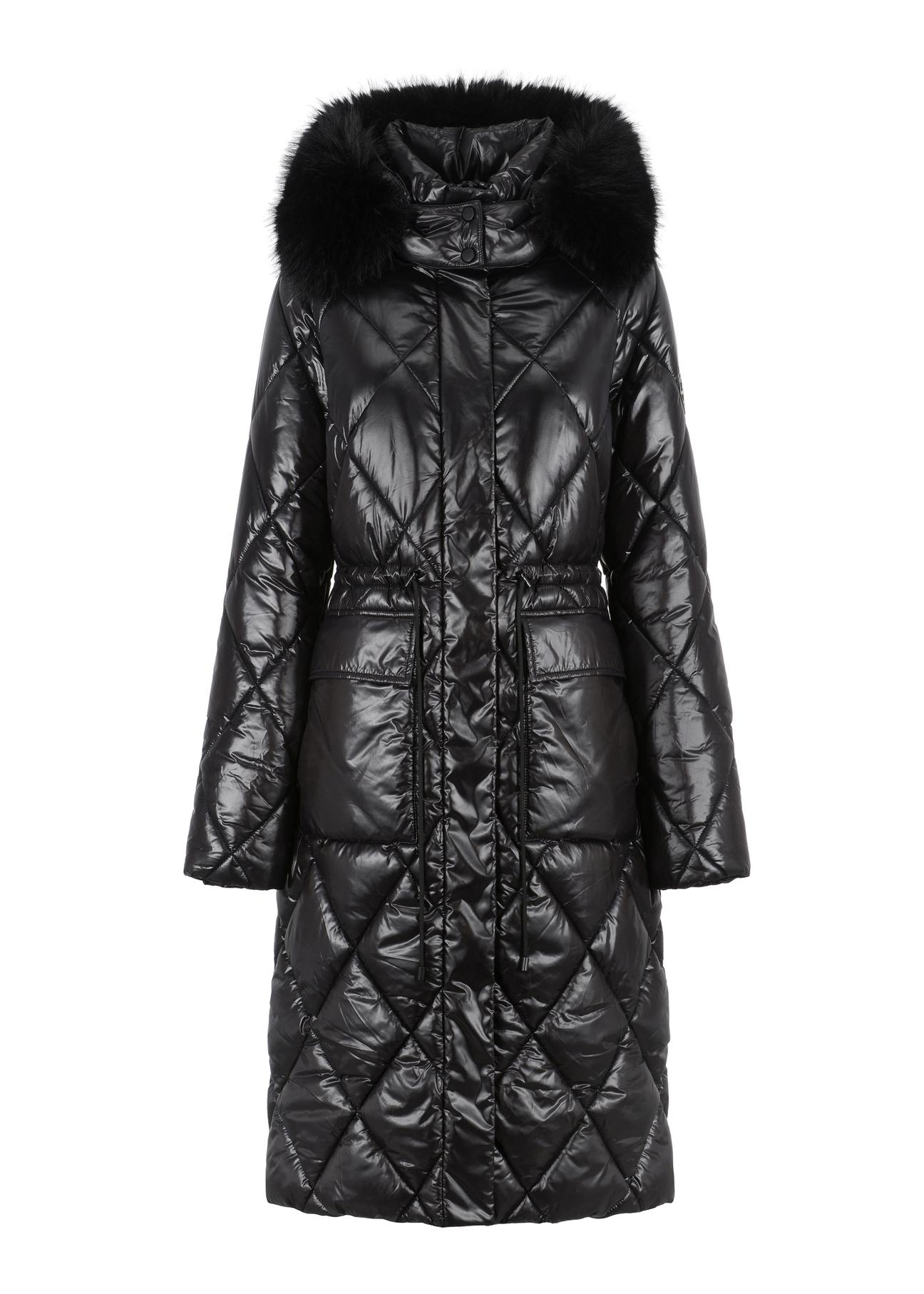 Czarna kurtka damska pikowana KURDT-0481-99(Z23)