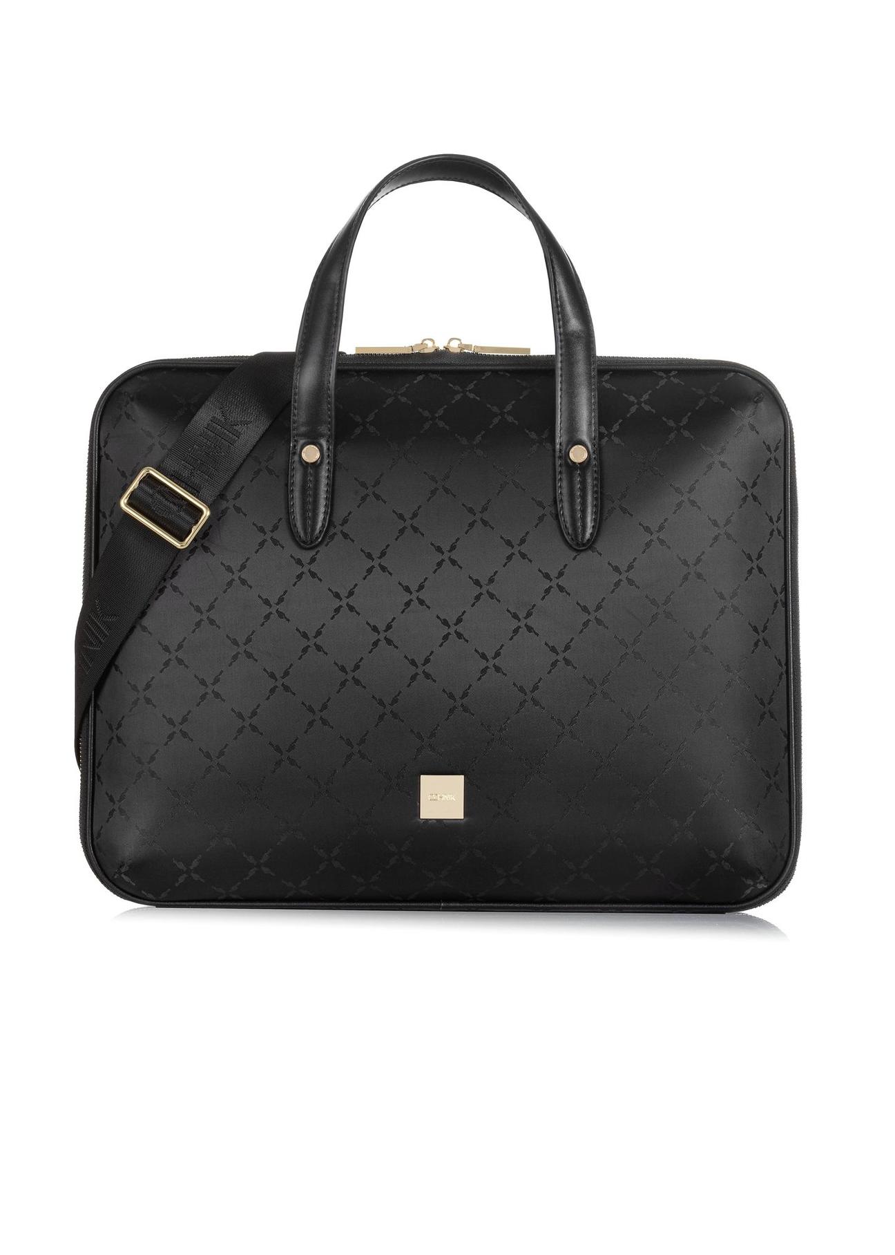 Black women's laptop bag TOREN-0258A-99(Z24)-01