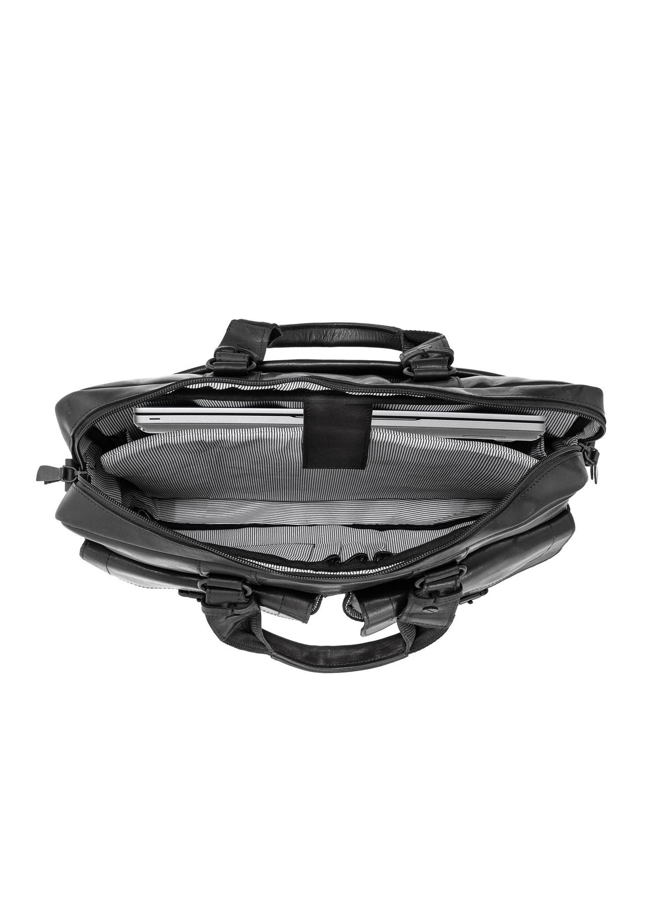 Skórzana torba biznesowa czarna męska TORMS-0404-99(Z23)