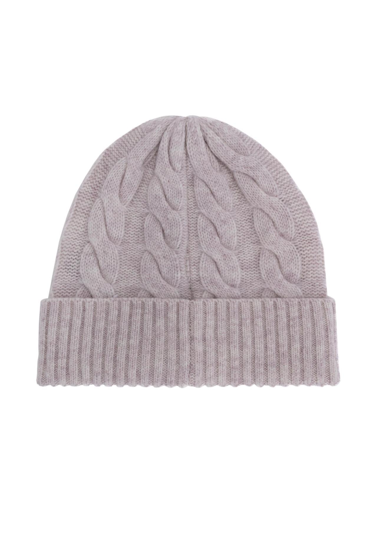 Woolen light pink women's hat CZADT-0179-81(Z24)