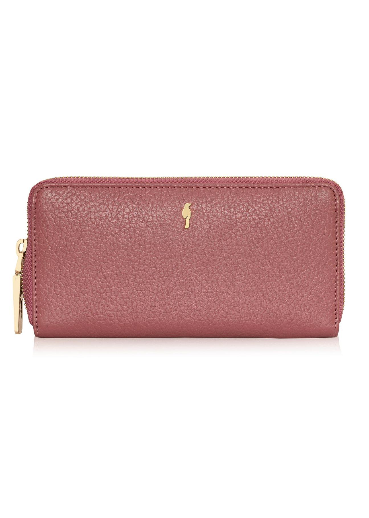 Pink leather women's wallet PORES-0800E-31(Z24)-01