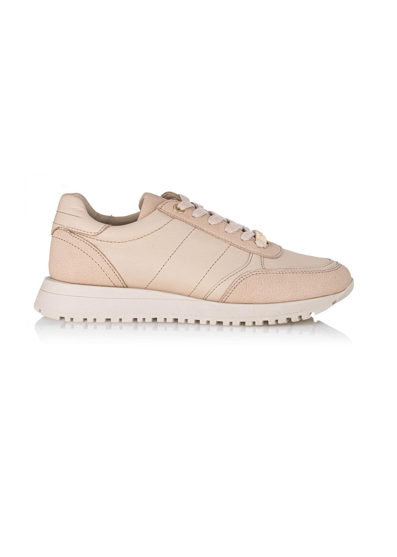 Beige leather women's sports shoes BUTYD-1099-80(Z24)