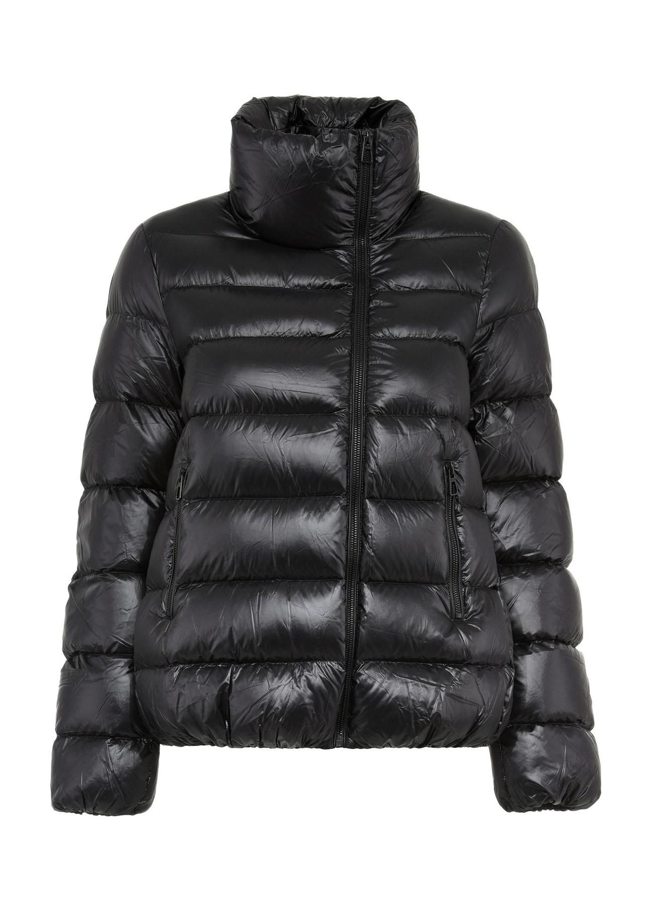 Black quilted women's winter jacket KURDT-0305-99(Z24) pic. 4