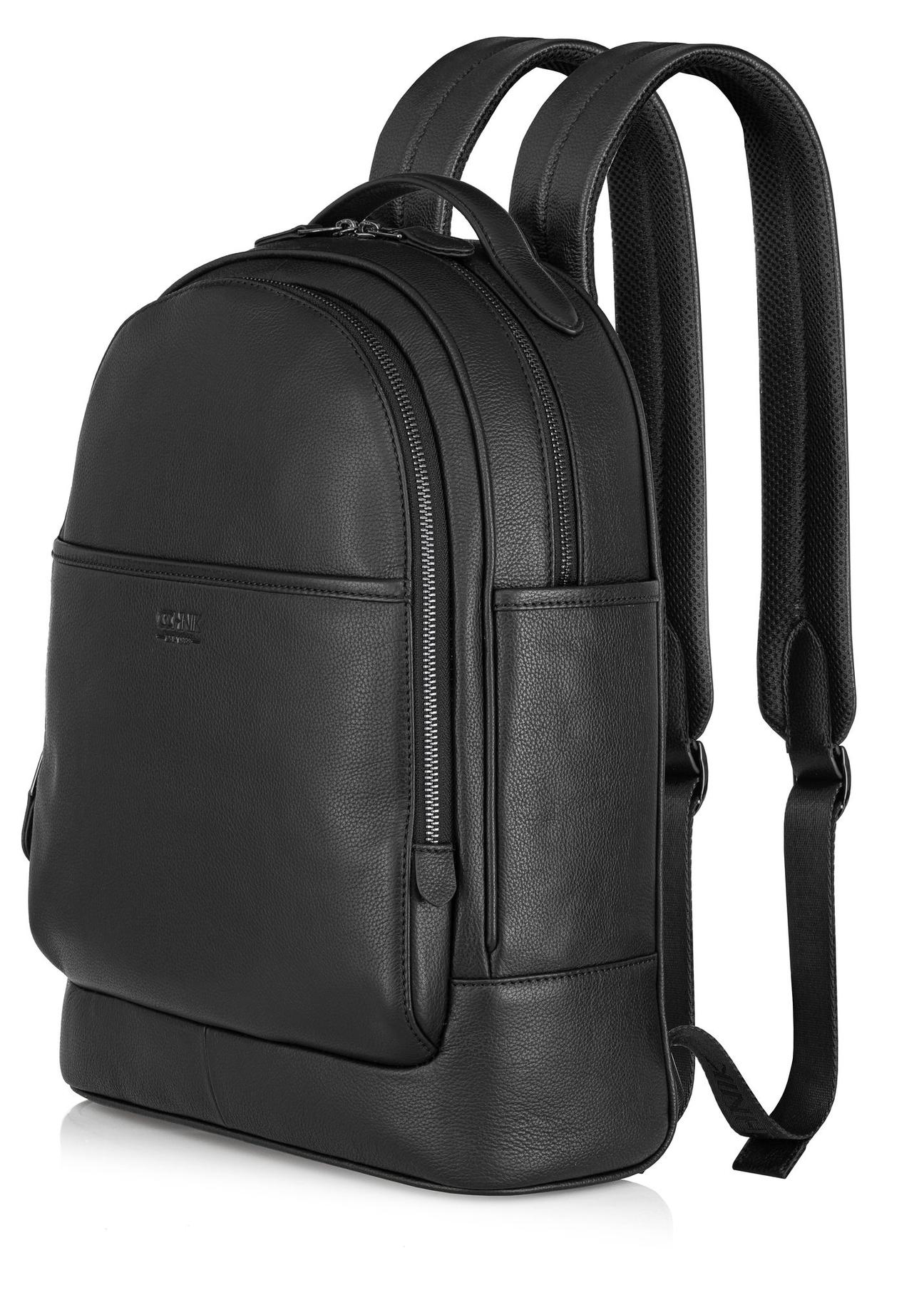 Men's leather backpack with embossing PLCMS-0017C-99(Z24)-03