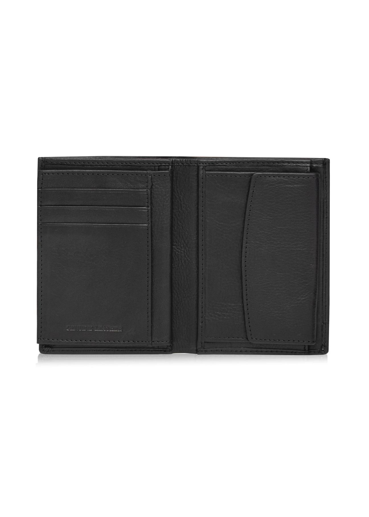 Black leather men's wallet PORMS-0621-99(Z24)-04